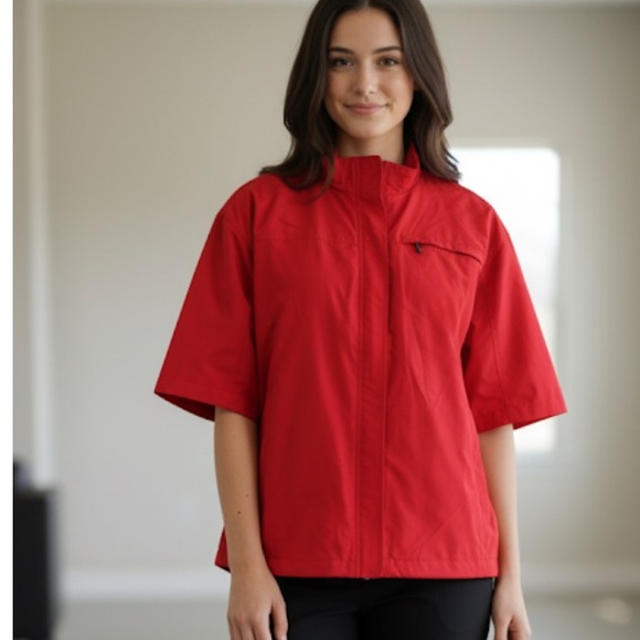 Glen Echo XL Short Sleeve Red Golf Jacket - Picture 6 of 15